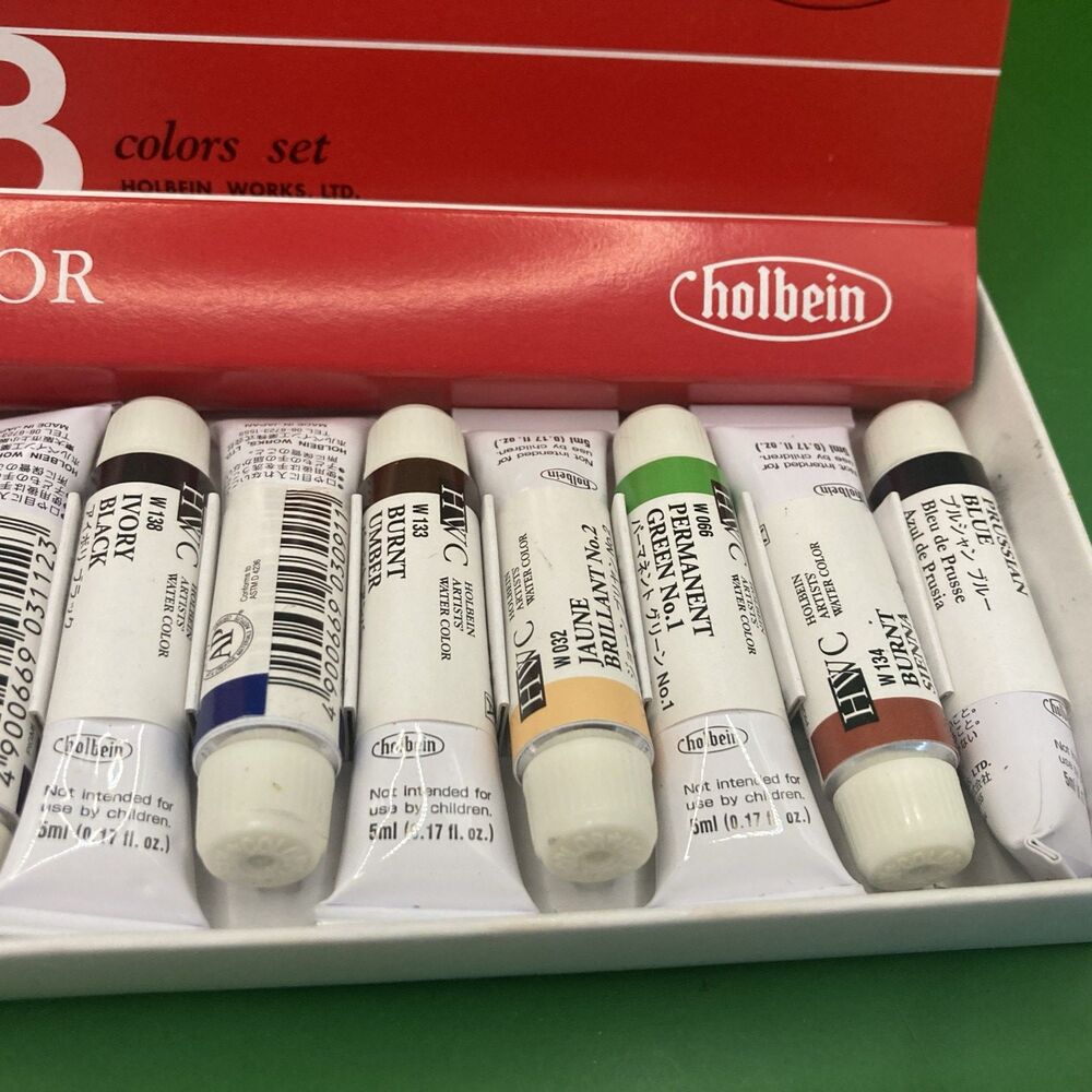 Holbein HWC Artists Watercolor Set Of 18 Colors 5ml 0.17 fl oz W403 - Picture 12 of 12